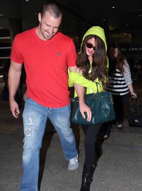Selena Gomez Brian Teefey LAX Airport