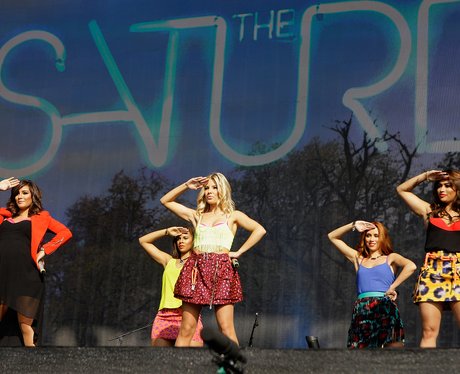 The Saturdays live on stage