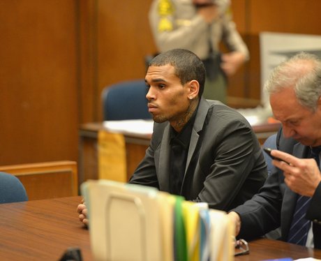 Chris Brown in court