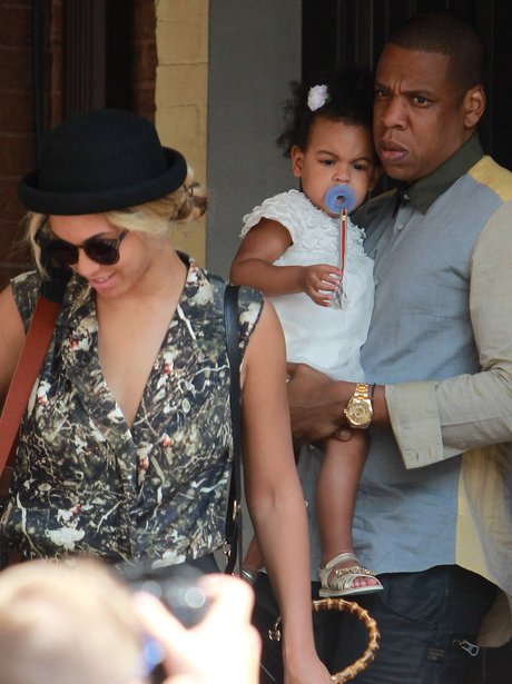 Jay-Z, Beyonce and Blu Ivy