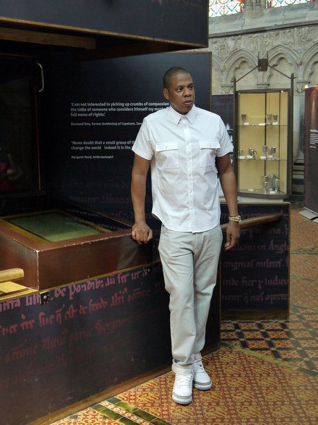 Jay Z checks outside original Magna Carta
