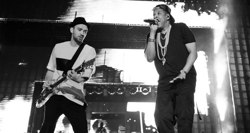 ustin Timberlake and Jay-Z perform together