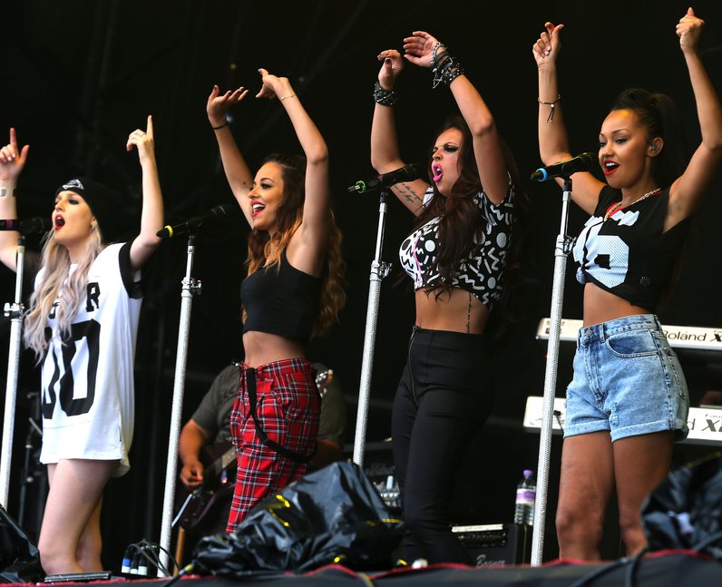 Little Mix on stage at T in the Park 2013