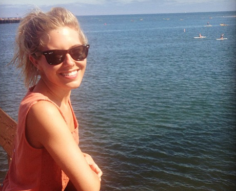 Mollie King on holiday