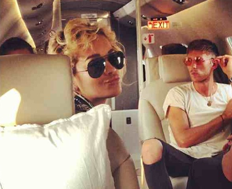 Rita Ora on a plane