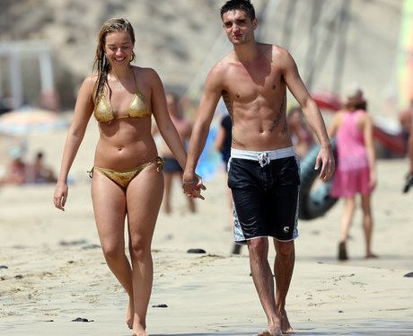 Tom Parker and girlfirend Kelsey on holiday