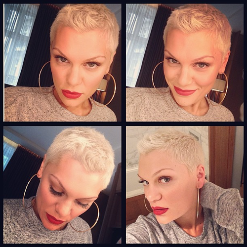 Jessie J Shows Off New Blonde Tin Tin Quiff Hairstyle Capital