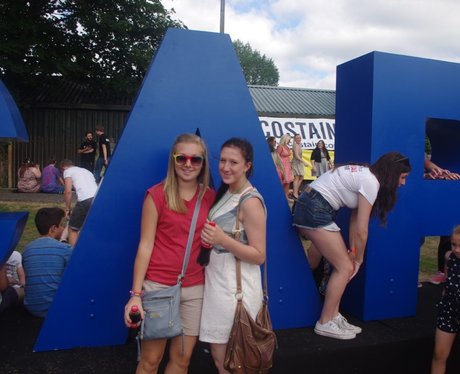 Check out the crowd next to our Capital letters