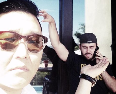 PSY and manager Scooter Braun