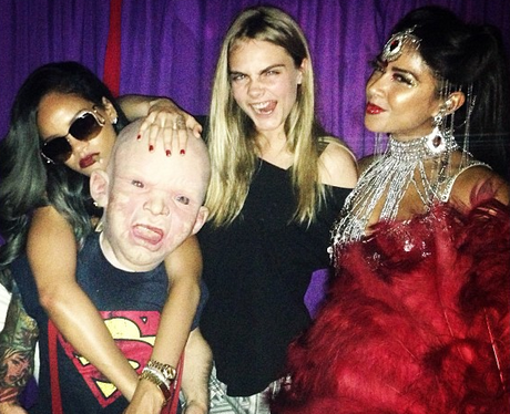 Rihanna and Cara Delevingne on a night out