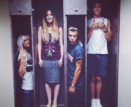Harry Styles hiding inside a locker