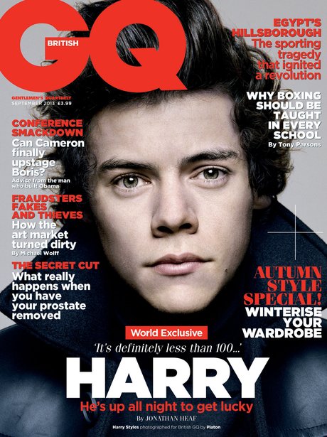 Harry Styles on the cover of GQ magazine