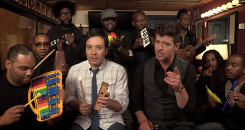 Robin Thicke Jimmy Fallon Blurred Lines