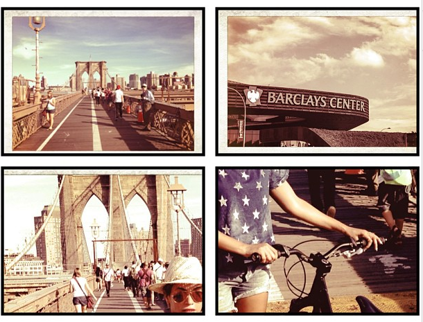 Beyonce riding her bike