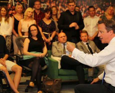 Prime Minister David Cameron visits Capital FM