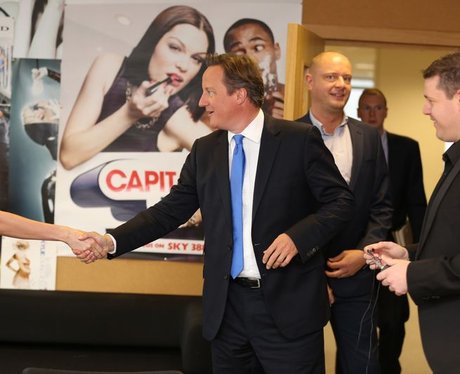 Prime Minister David Cameron visits Capital FM