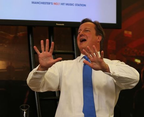 Prime Minister David Cameron visits Capital FM
