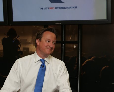 Prime Minister David Cameron visits Capital FM