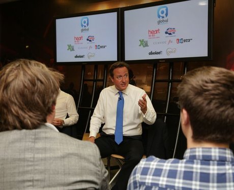 Prime Minister David Cameron visits Capital FM