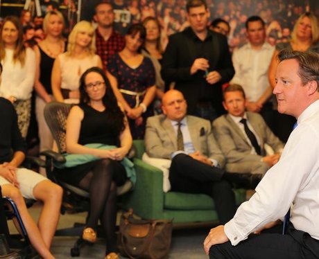 Prime Minister David Cameron visits Capital FM
