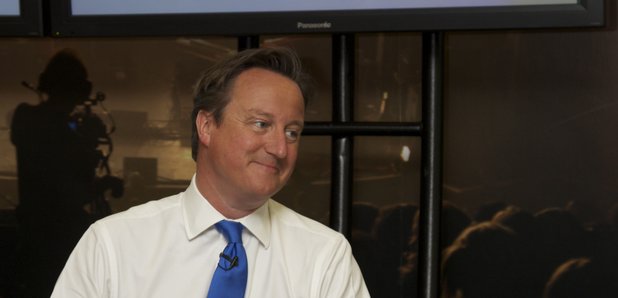 Prime Minister David Cameron visits Capital FM