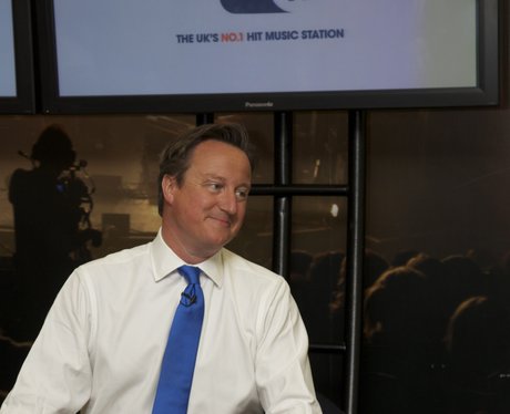Prime Minister David Cameron visits Capital FM