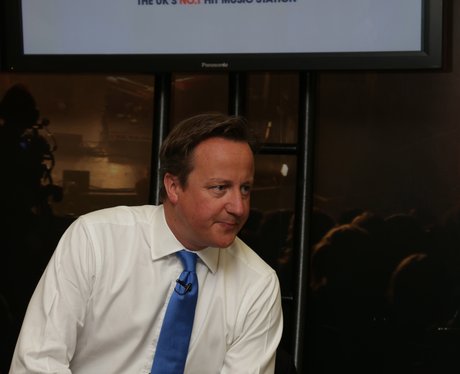 Prime Minister David Cameron visits Capital FM