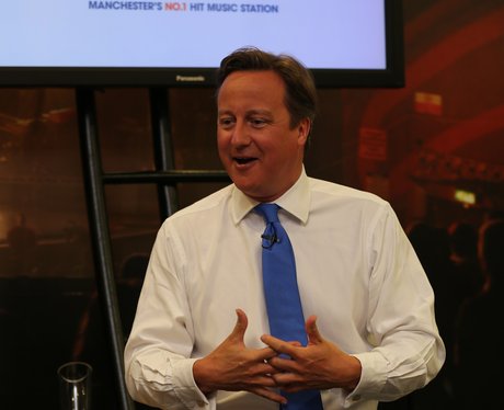 Prime Minister David Cameron visits Capital FM
