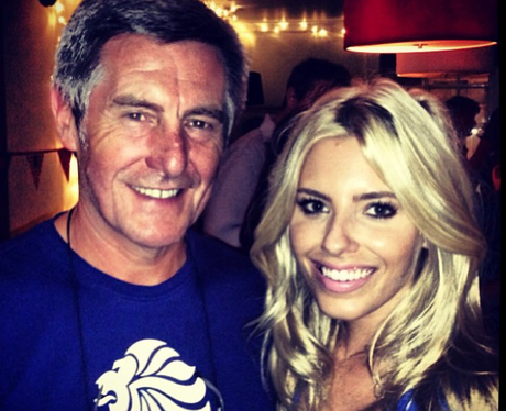 Mollie King with her dad