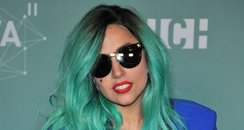 Lady Gaga Blue Hair