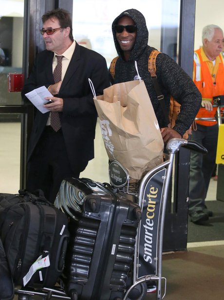 Tinie Tempah arrives at LAX airport