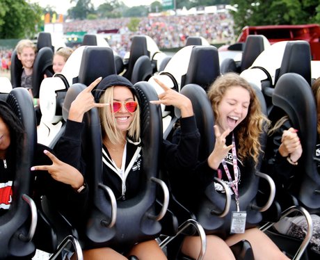 Beyonce on a rollercoater
