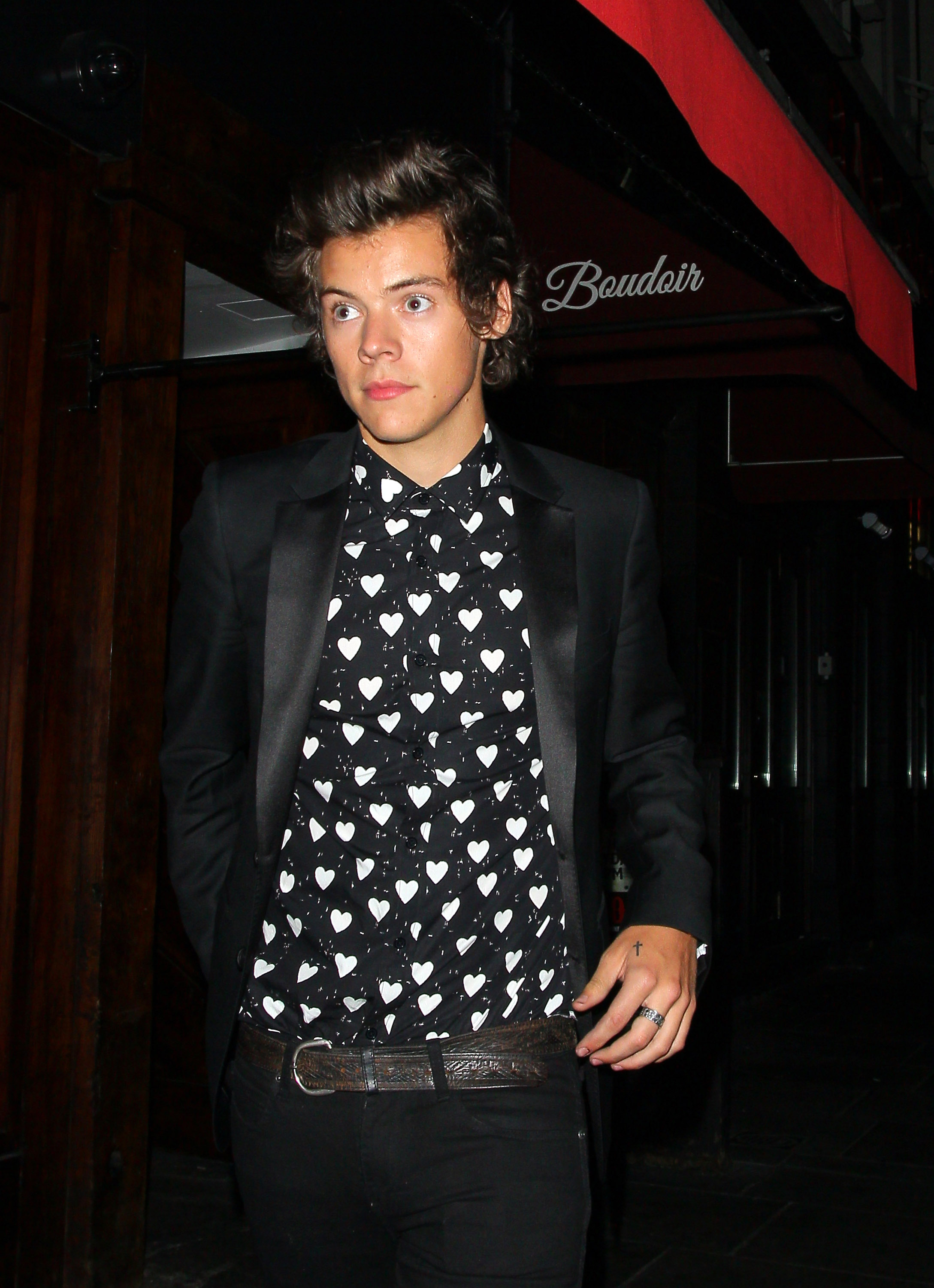 Harry Stykes leaving the one Direction after party