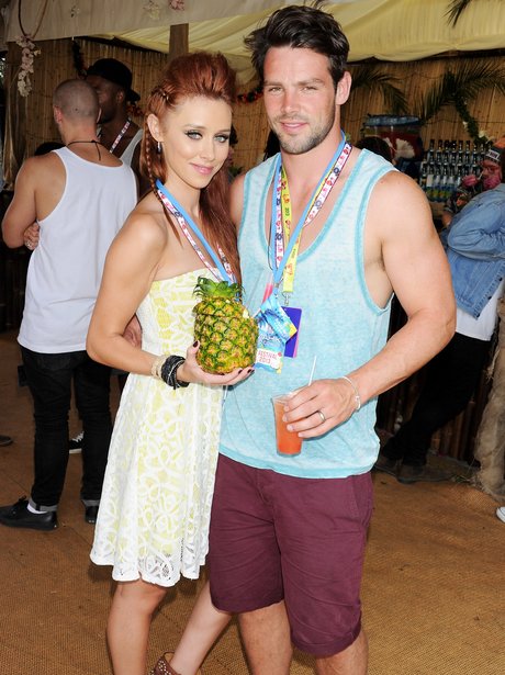 Una Healy and Ben Foden in Mahiki bar at V Festival