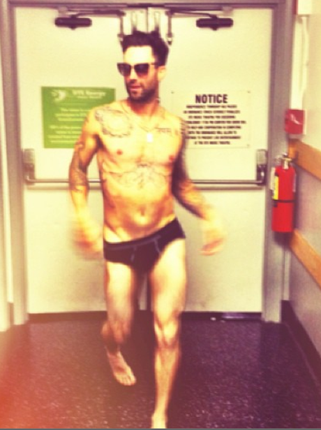Adam Levine topless