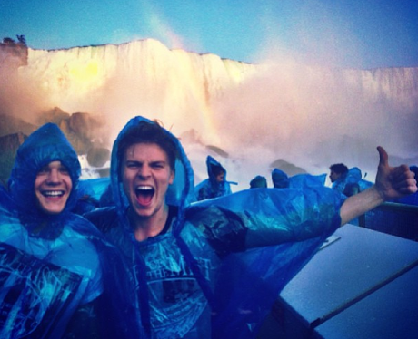 Lawson at Niagra falls