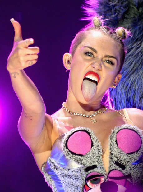 11 Mileys Yeaaaaaaahhhh I Love My New Tongue Face F