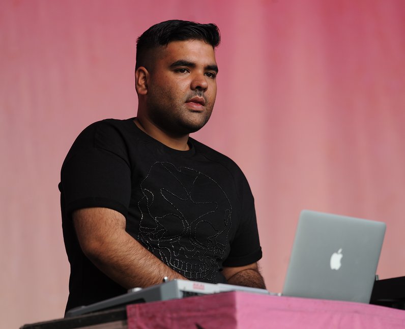 Naughty Boy on stage at Fusion Festival 2013 in Birmingham