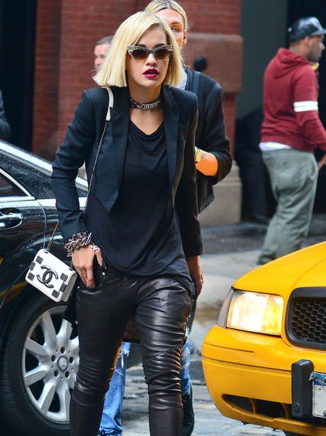 Rita Ora wearing sunglasses