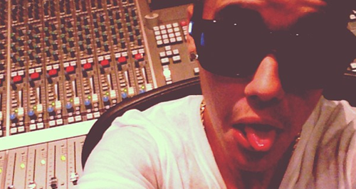 Justin Bieber in the studio