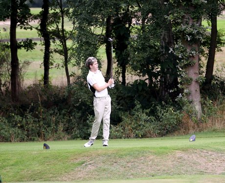 Niall Horan playing gholf