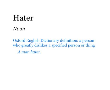 Pop Dictionary: Hater