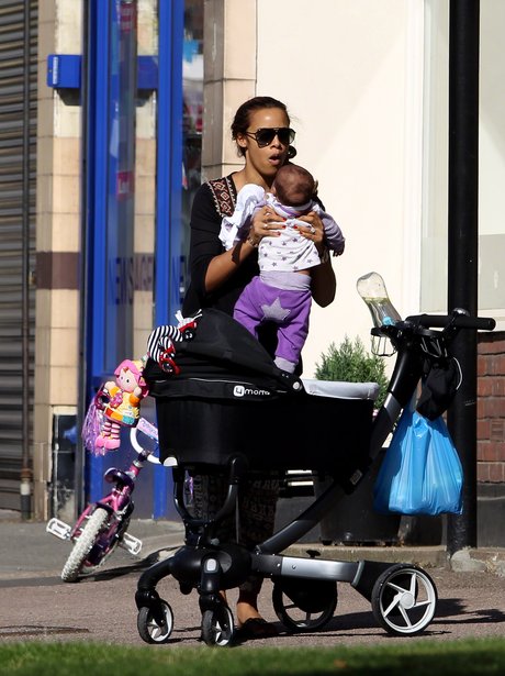 Rochelle Humes and baby Alaia-Mai