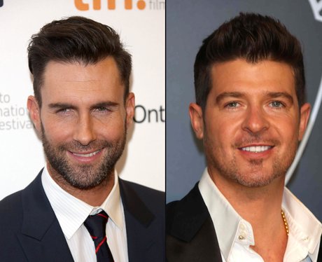 Adam Levine 'v' Robin Thicke