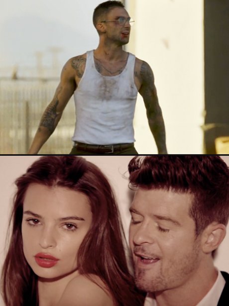 Adam Levine 'v' Robin Thicke