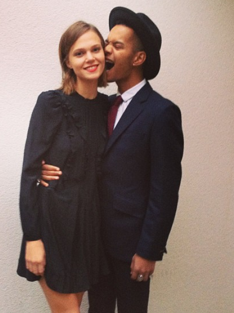 Harley from Rizzle Kicks and his girlfriend