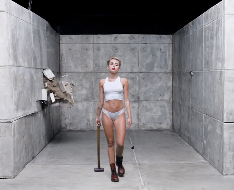 miley cyrus wrecking ball video