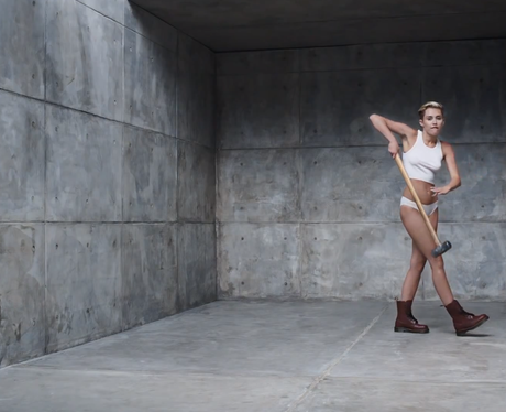 See Miley Cyrus Naked In Wrecking Ball Video - ABC News
