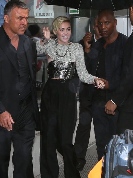Miley Cyrus pictured in Paris