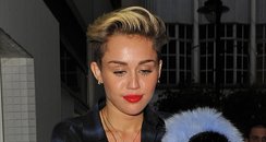 Miley Cyrus leaving her hotel in London